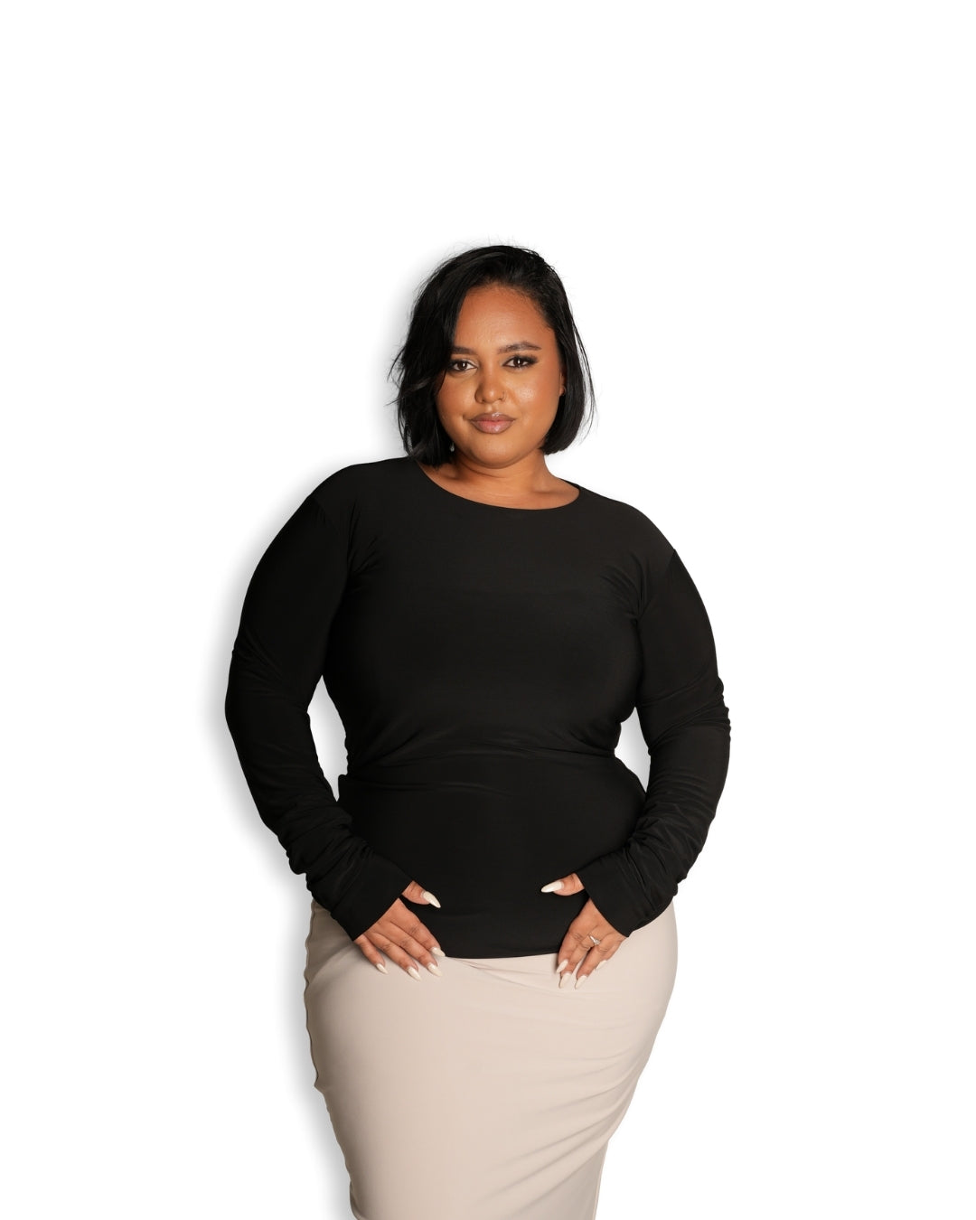S | Black Essential Top