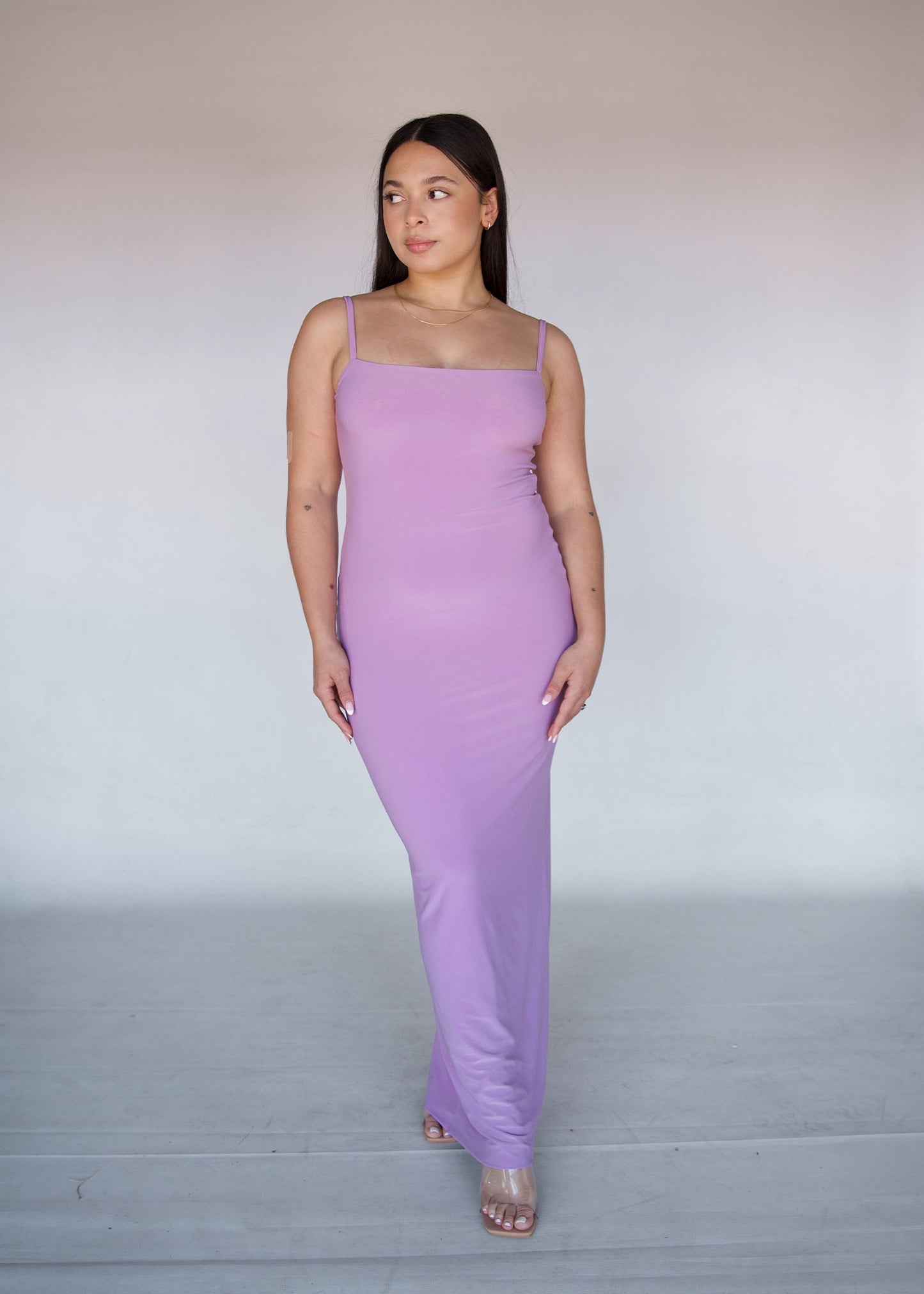 Lilac Sculpted Dress