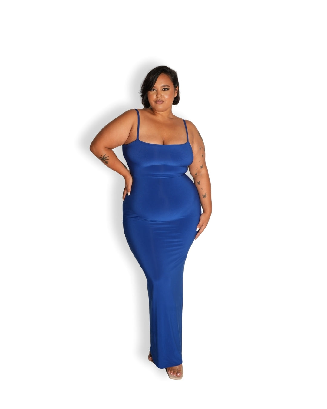 Royal Blue Sculpted Dress