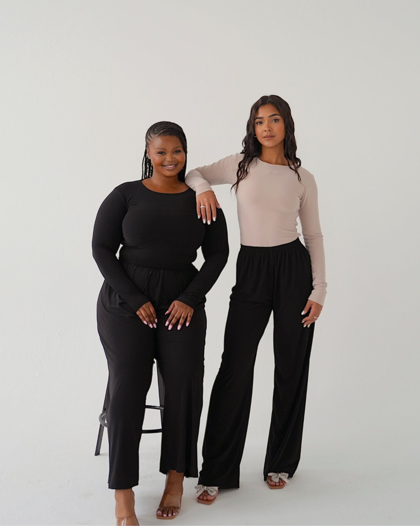 Black Straight Leg Resort Pants