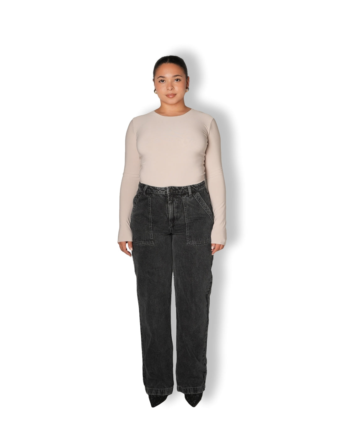 S | Tan Essential Top