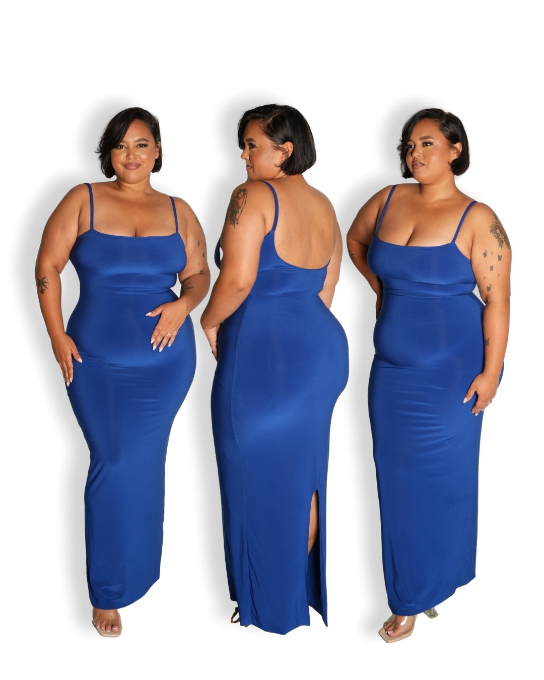 Royal Blue Sculpted Dress