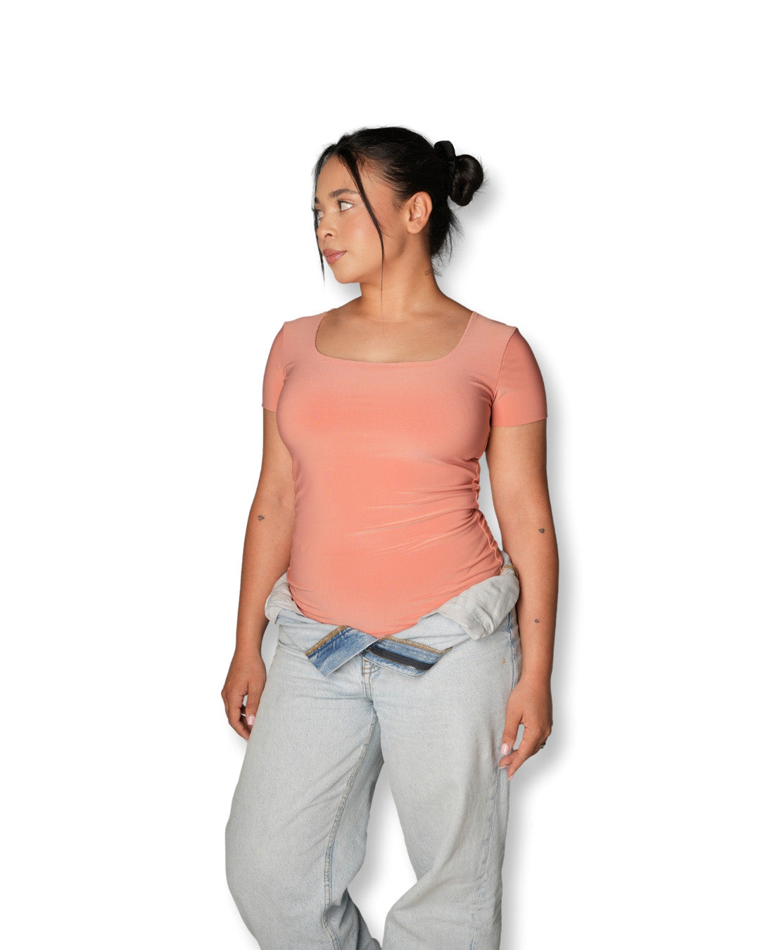 Terracotta Square Neck T-shirt