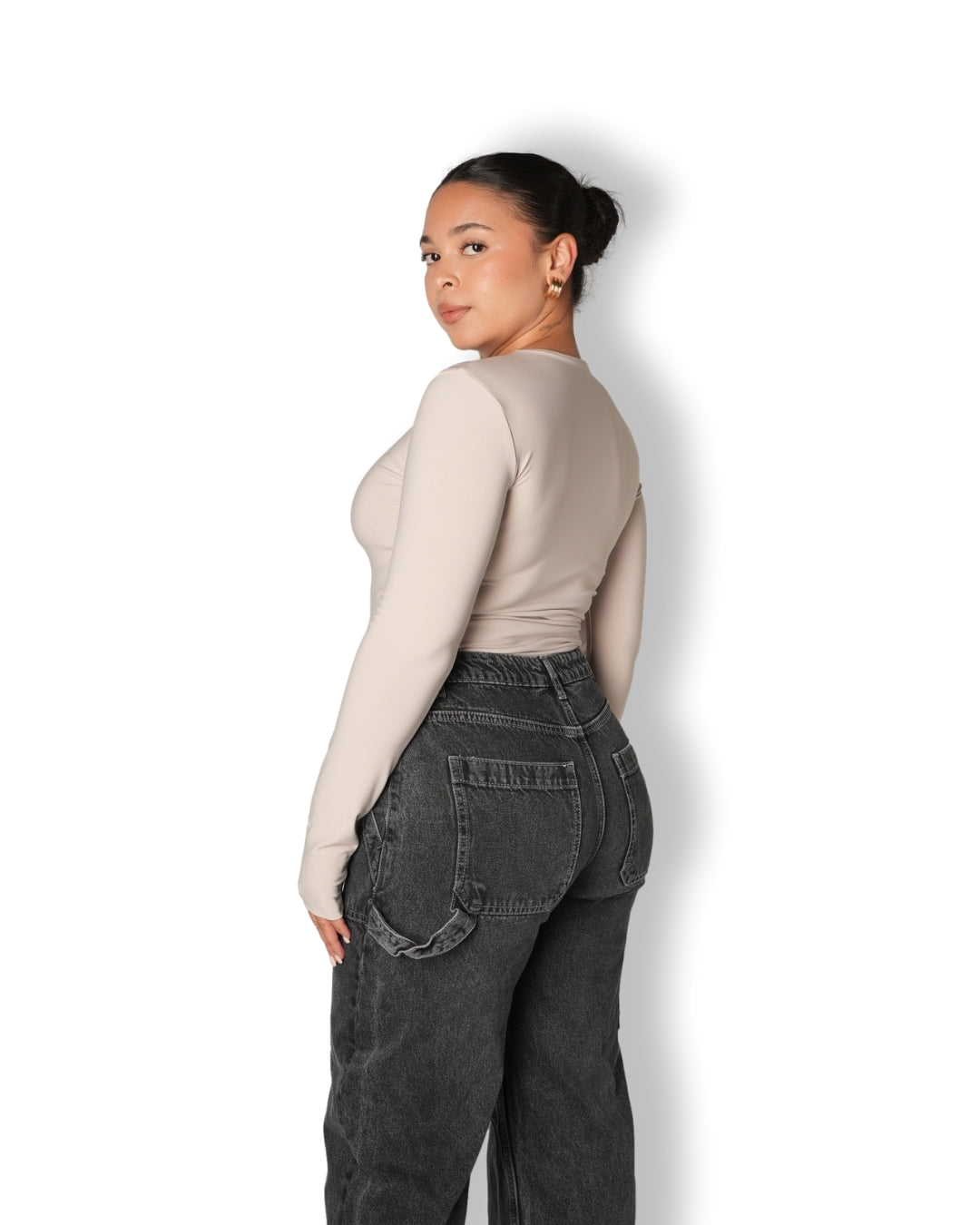 S | Tan Essential Top