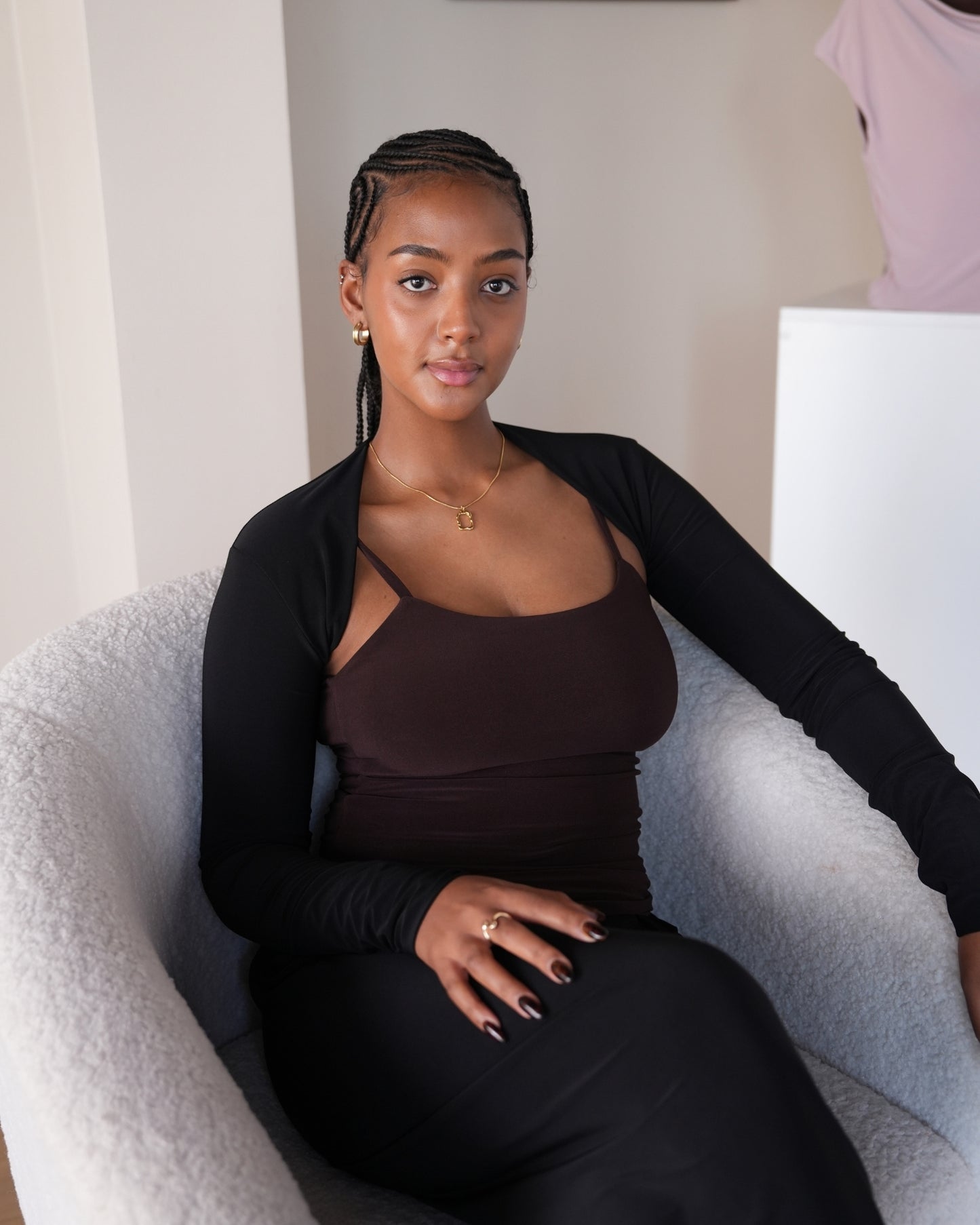 Black Shrug Top