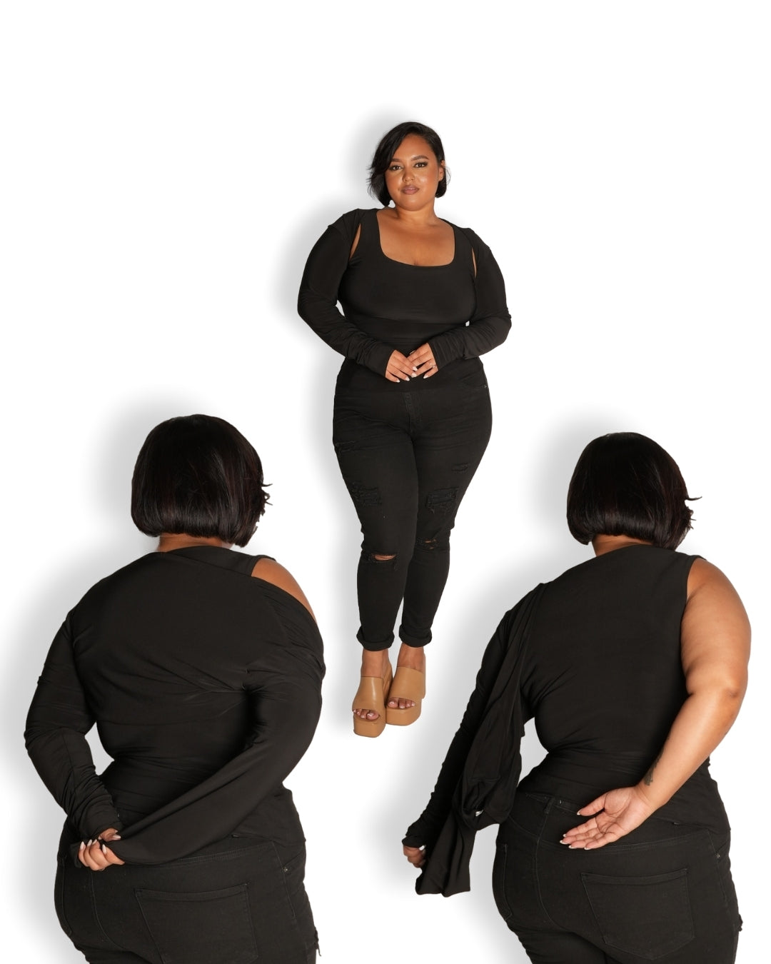 Black Shrug Top