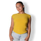 Small: Mustard Low Back Top