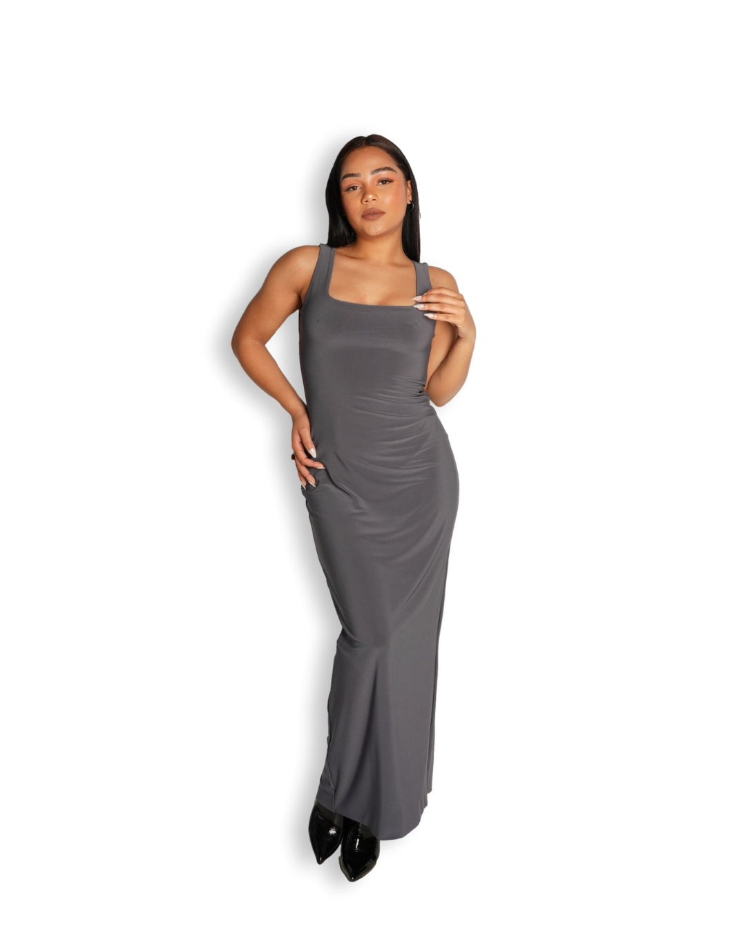 S | Grey Tank Dress