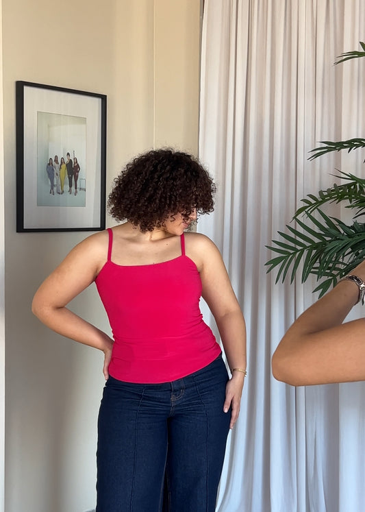M | Cerise Pink Snatched & Sculpted Vest