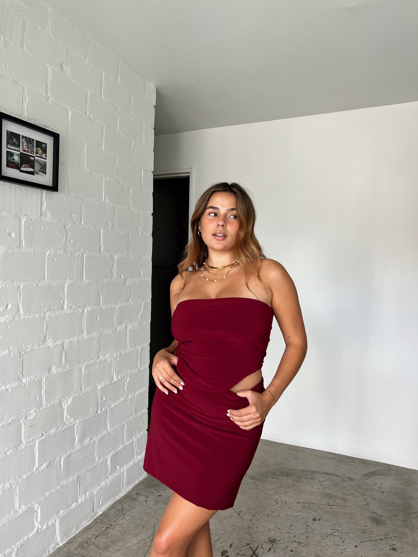 Maroon Tube Top