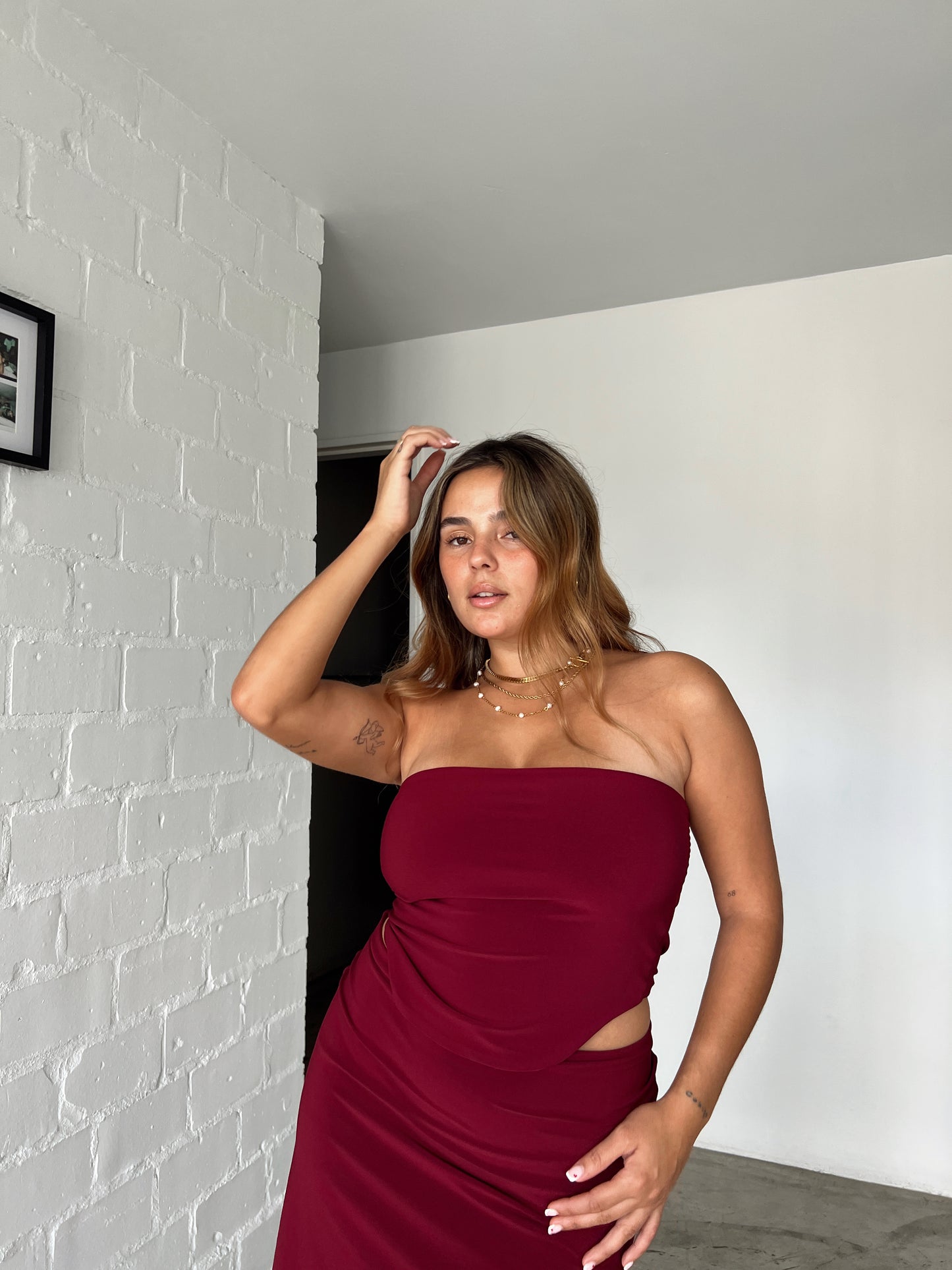 Maroon Tube Top