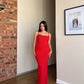 Red Sculpted Dress