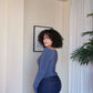 M | Grey Boat Neck Top