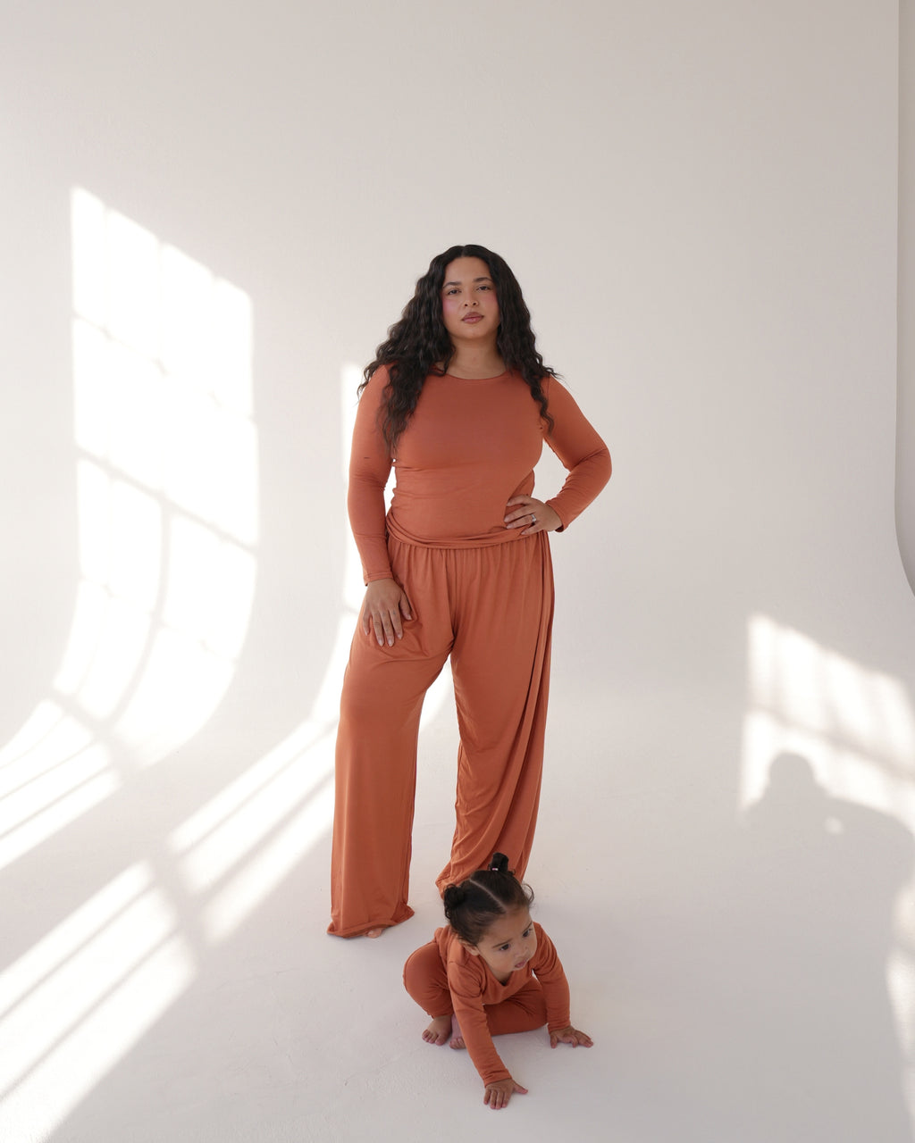 Rust Pull-on Baby Lounge Set