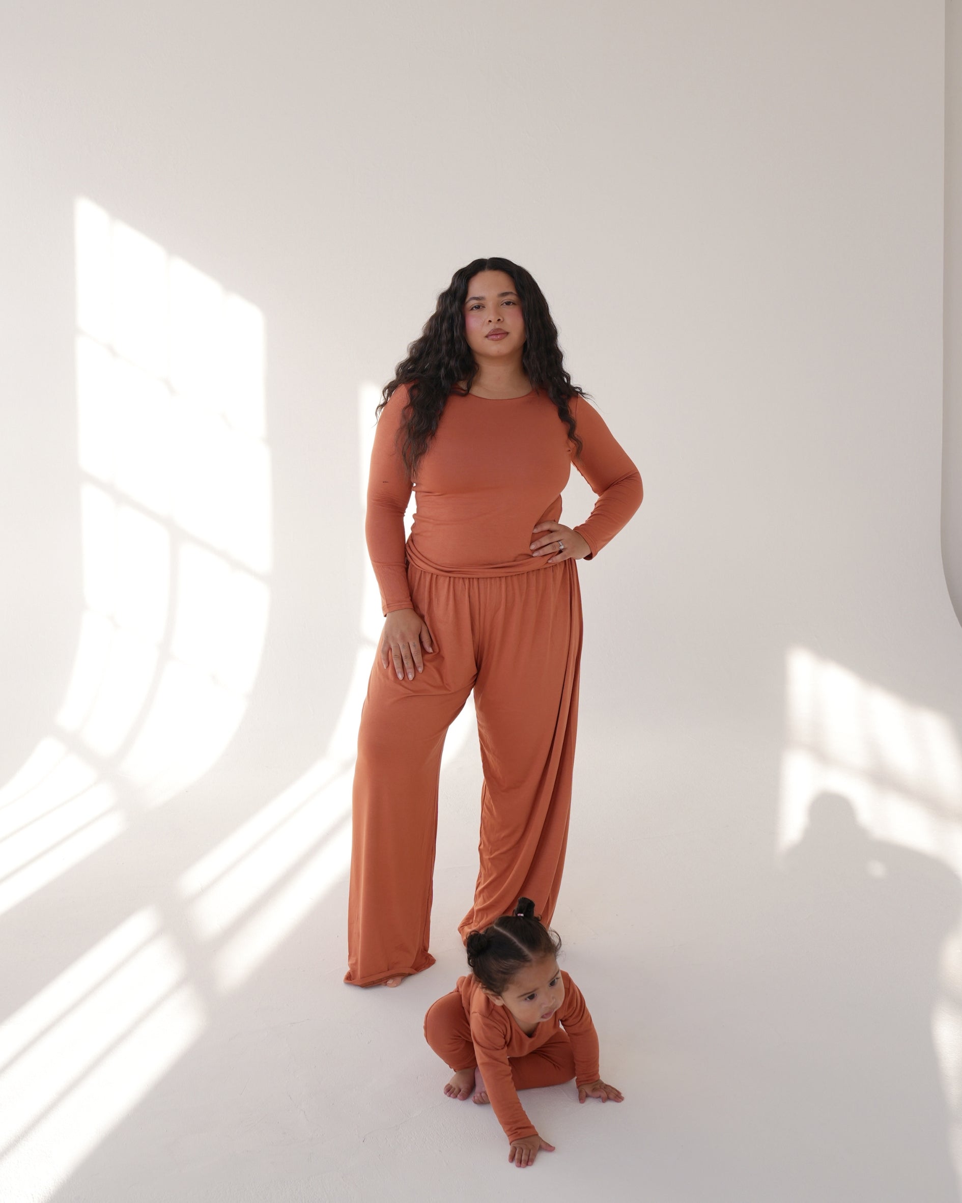 Rust Pull-on Baby Lounge Set
