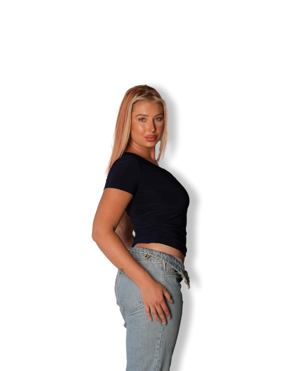 Navy Blue V-Neck T-shirt