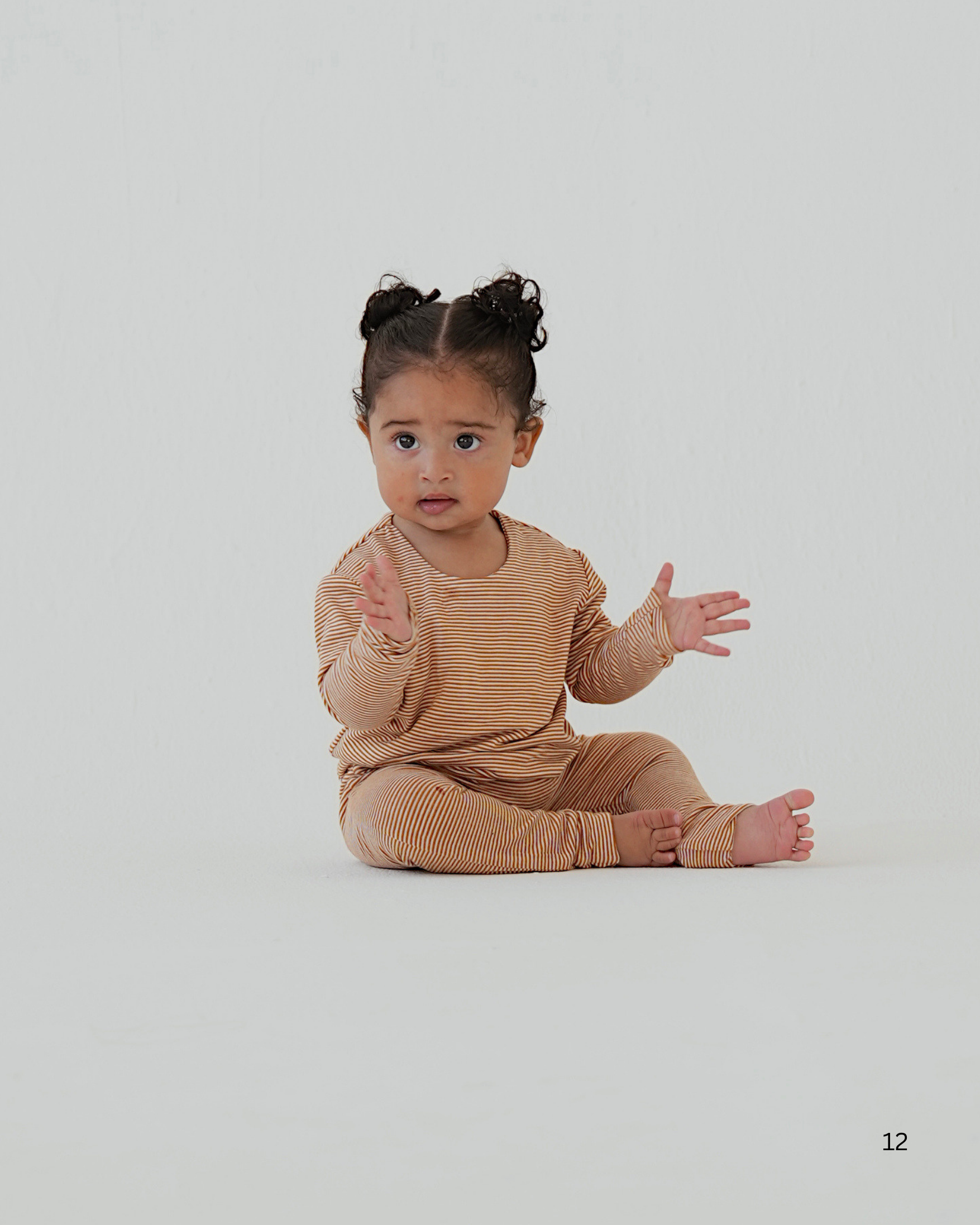 Striped Pull-on Baby Lounge Set