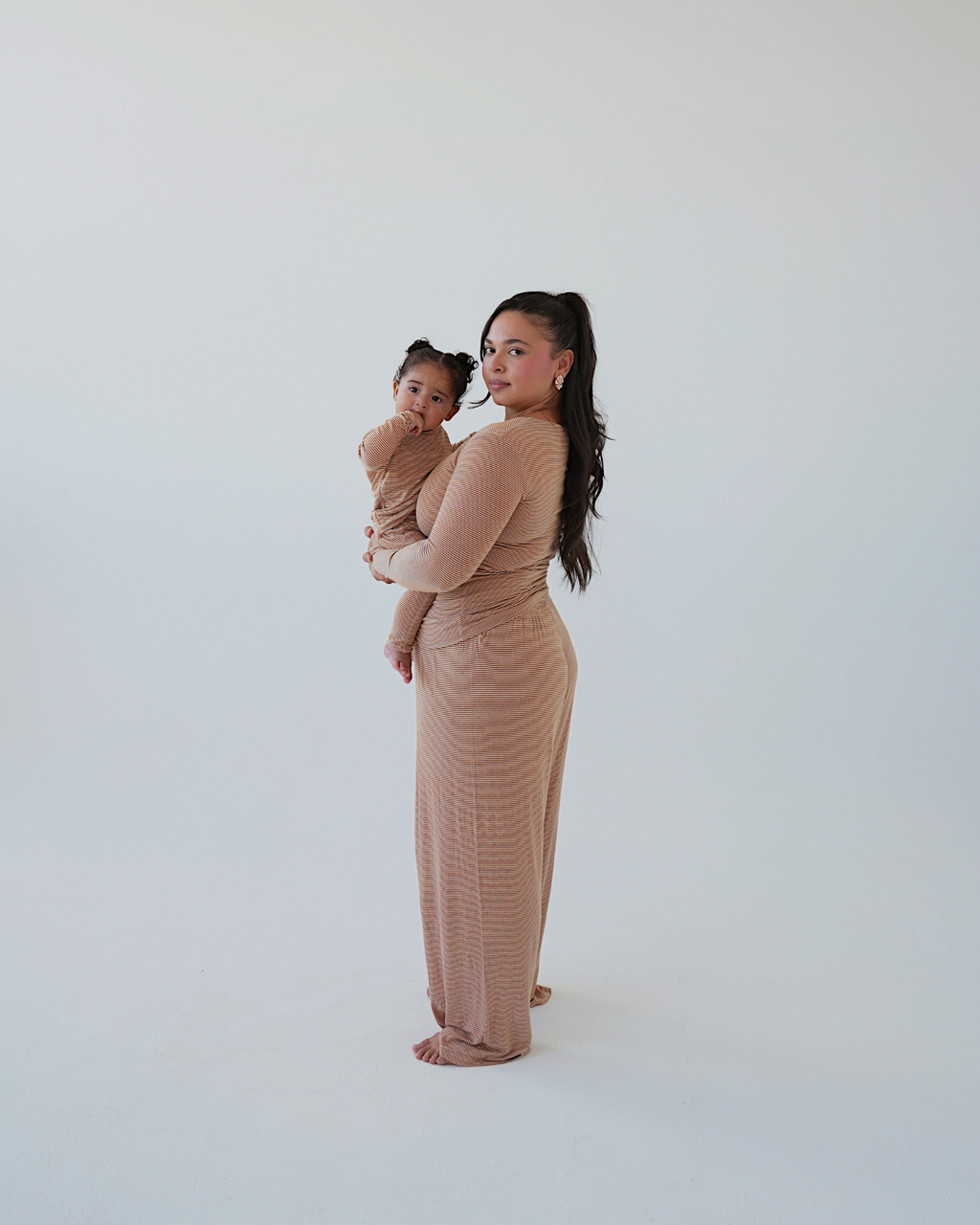 Striped Pull-on Baby Lounge Set