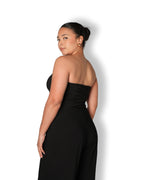 Black Bandeau Crop Top