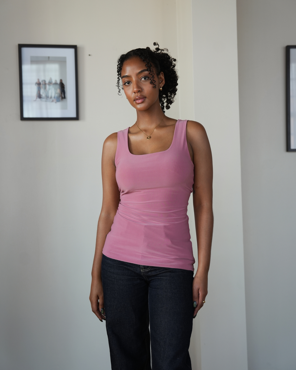 Dusty Pink Easy Tank Top