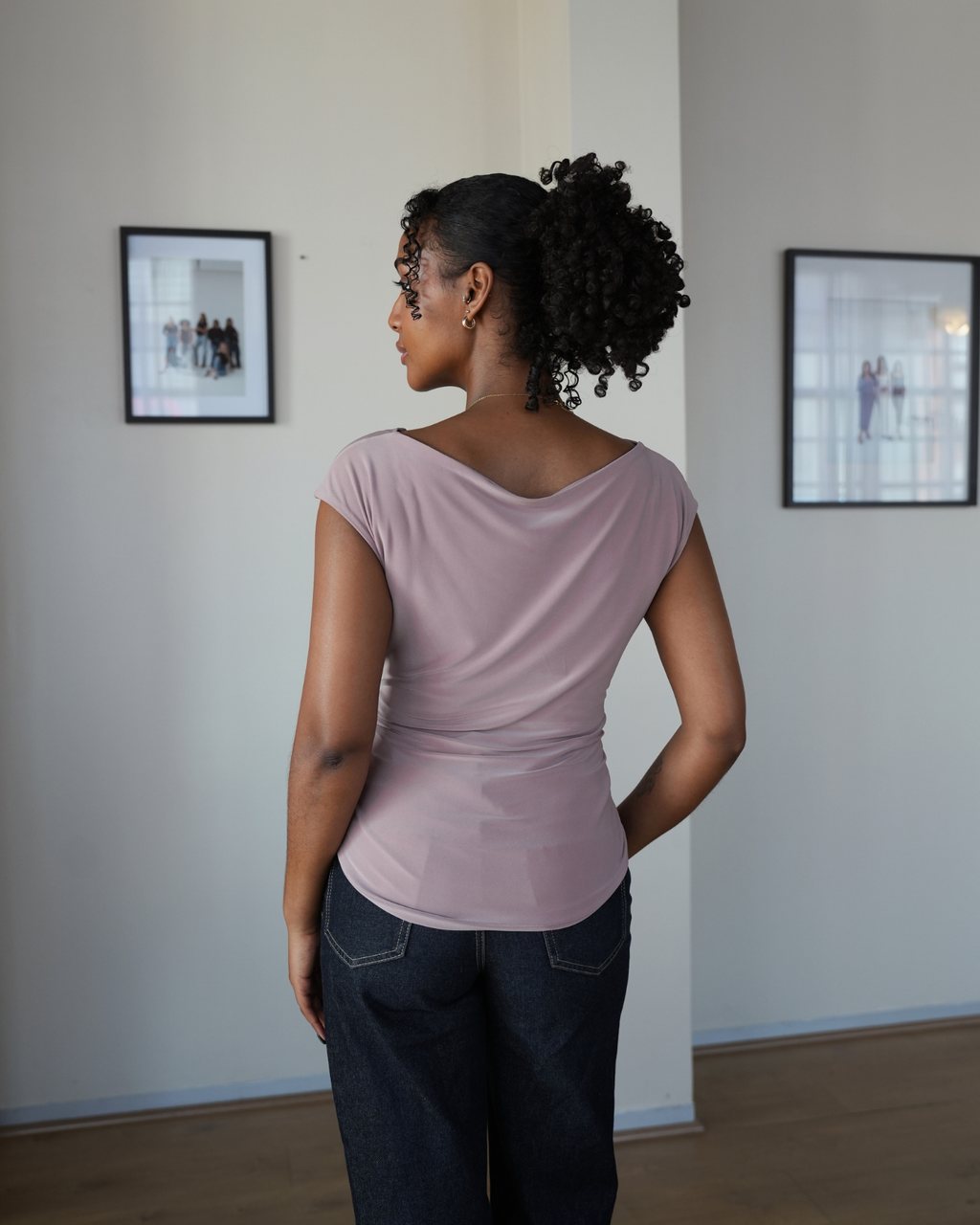 Mocha Cowl Neck Top
