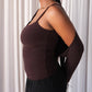 Chocolate Brown Shrug Top