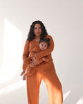 Teddy Brown Pull-on Baby Lounge Set