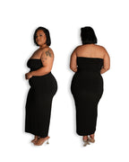 Black Strapless Bodycon dress