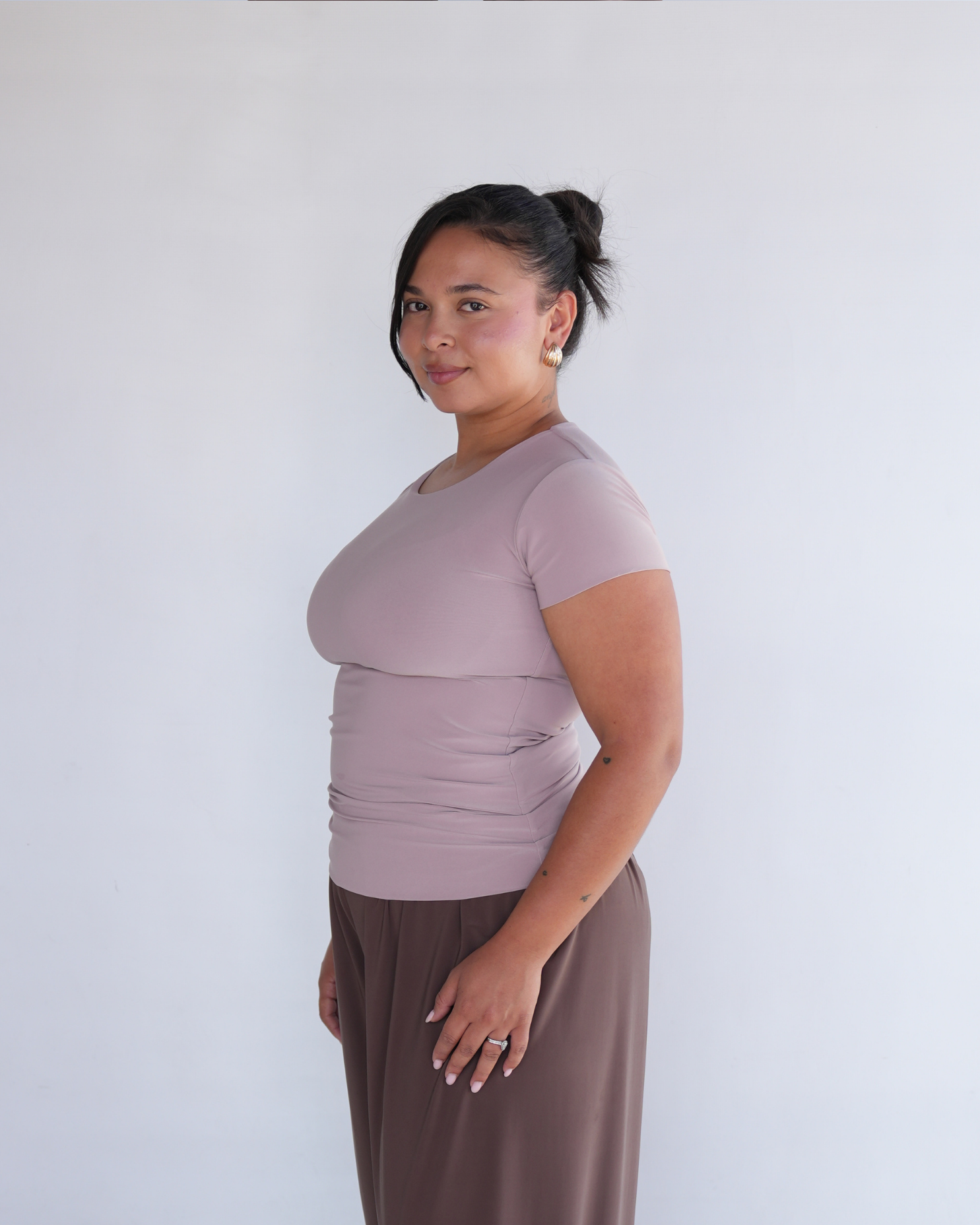 Nude Pink Basic T-shirt