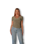 Sage V-Neck T-shirt