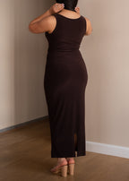 Chocolate Brown Tank Dress