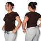 MEDIUM - Chocolate Brown Basic T-shirt