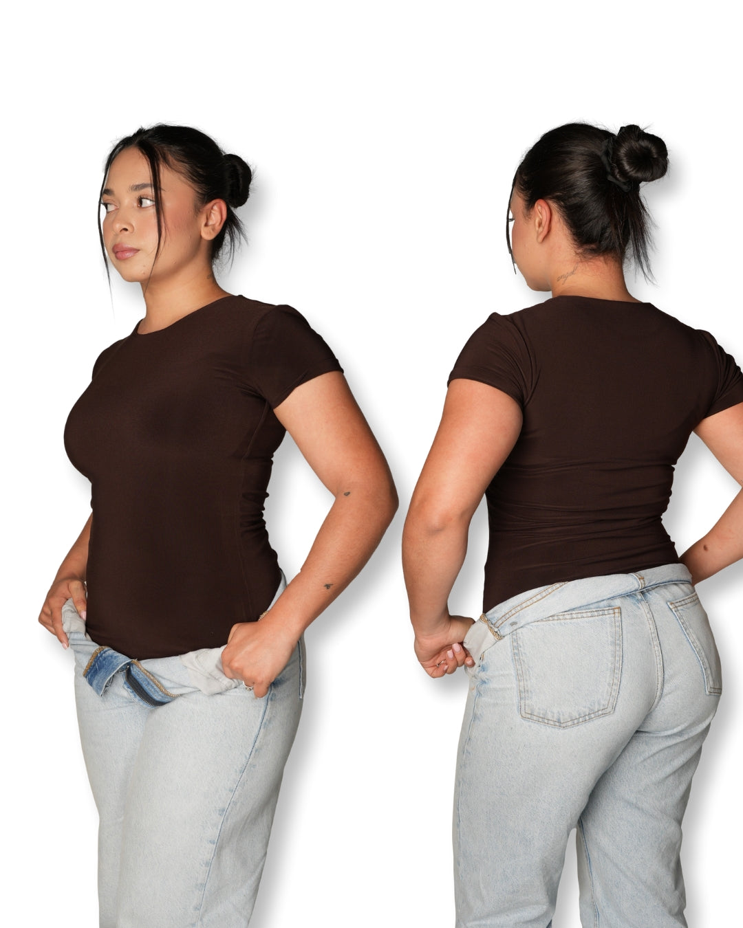 MEDIUM - Chocolate Brown Basic T-shirt