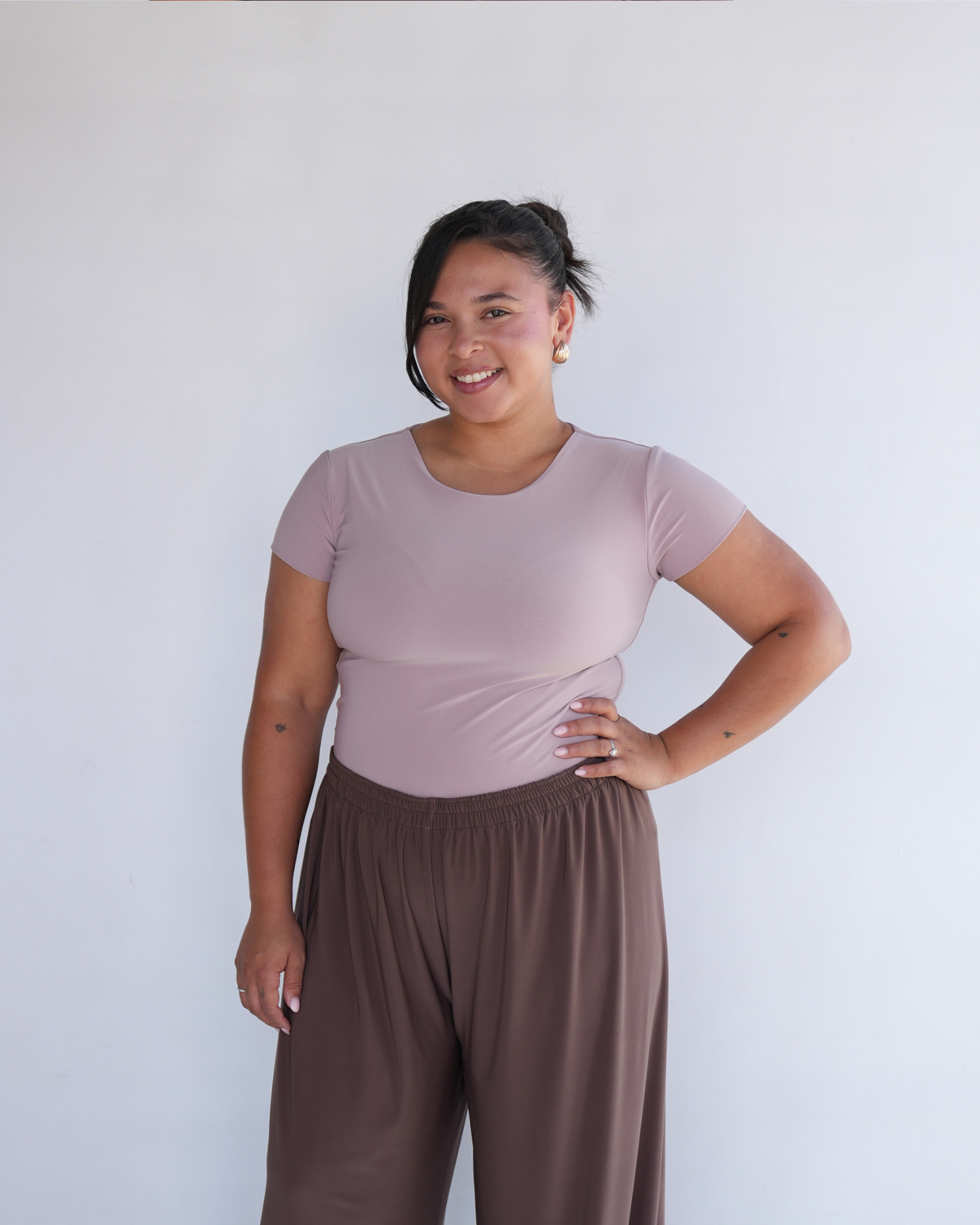 Nude Pink Basic T-shirt