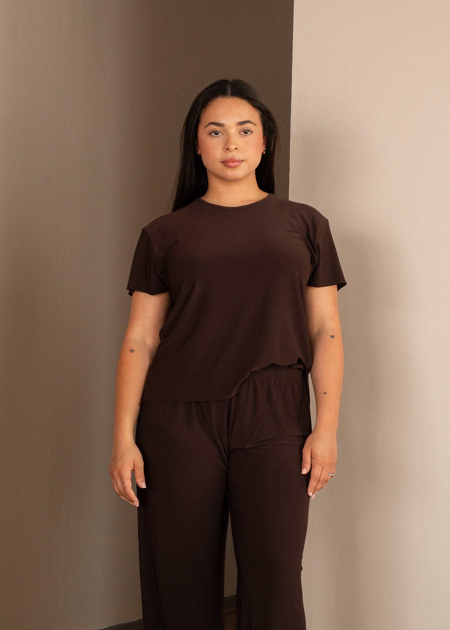 Chocolate Brown Relaxed Fit T-shirt
