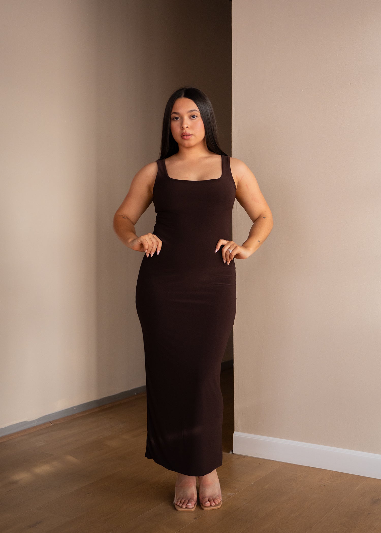 Chocolate Brown Tank Dress The Shopaholic Chocolate Brown Tank Dress The Shopaholic