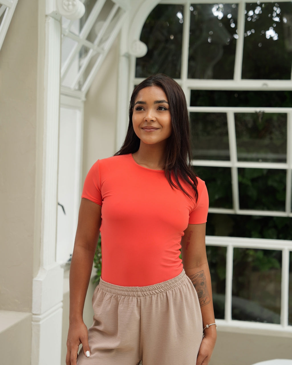 Orange Basic T-shirt