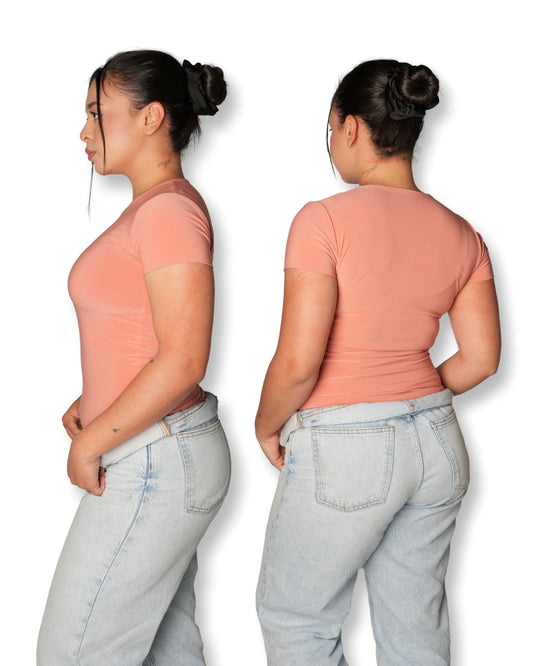 L | Terracotta Basic T-shirt
