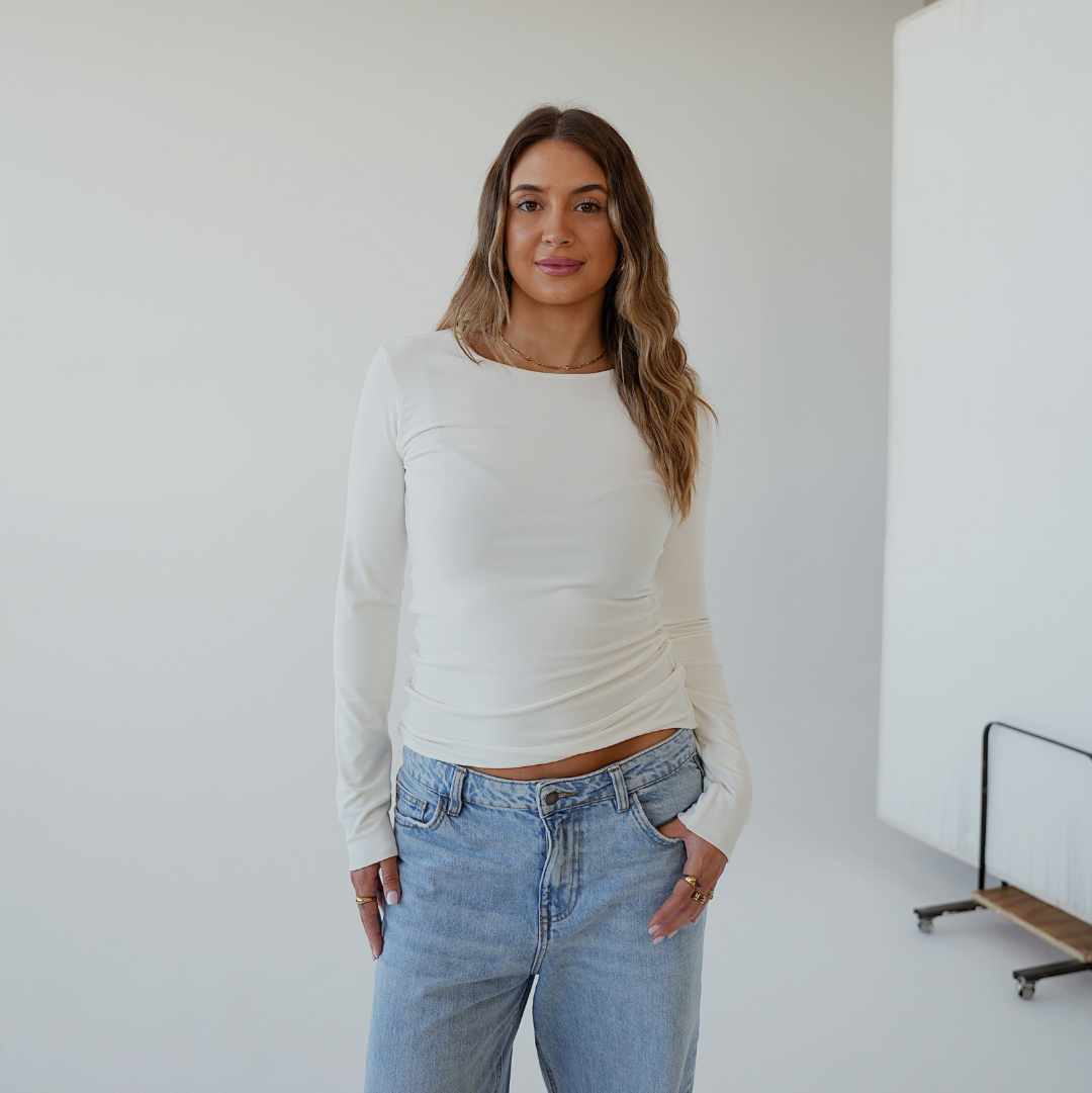 Cream Essential Top