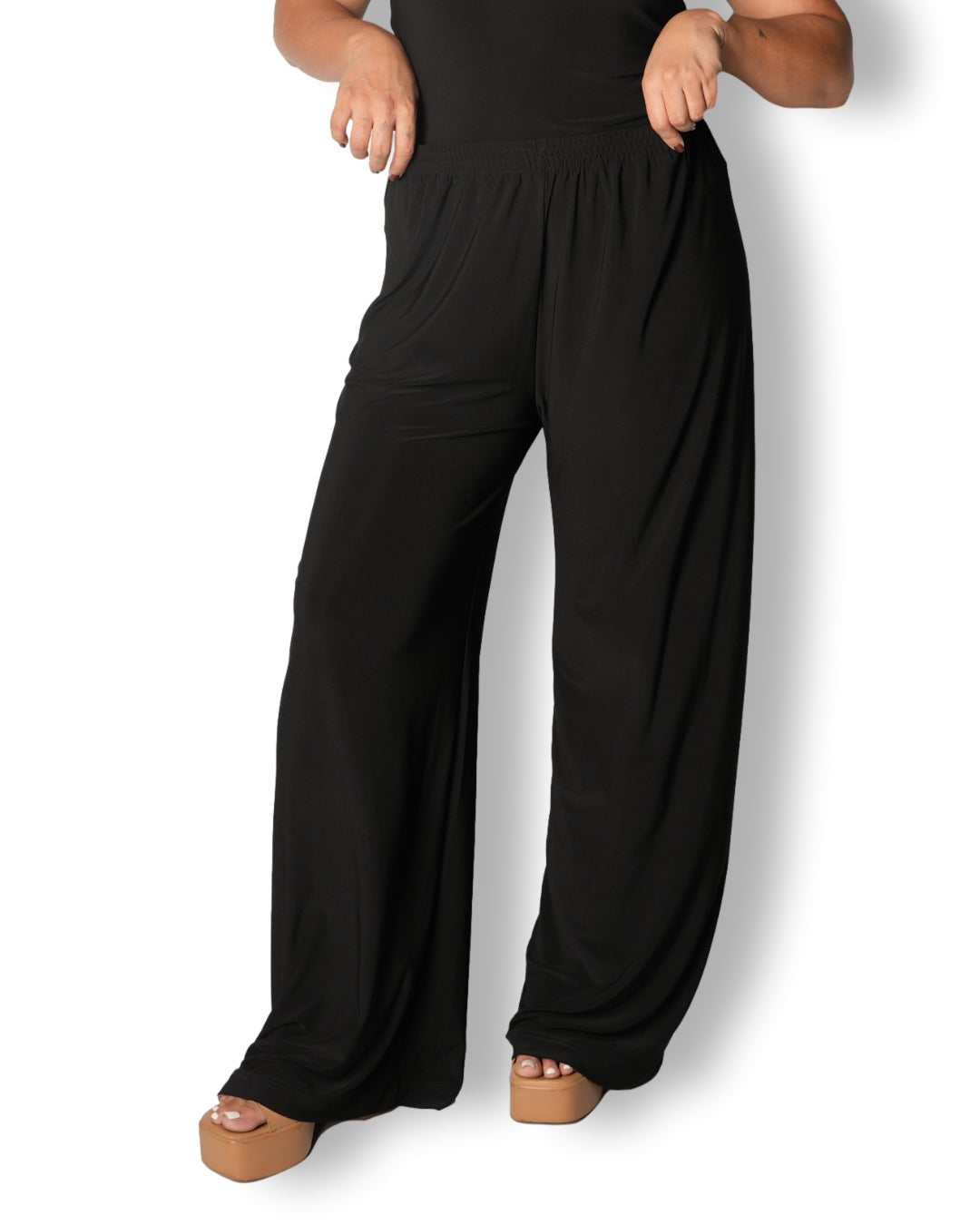 Black Straight Leg Resort Pants