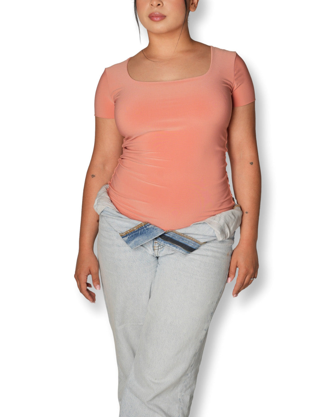 Terracotta Square Neck T-shirt