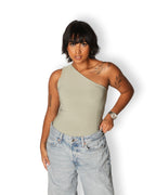 Mint Green One Shoulder Top