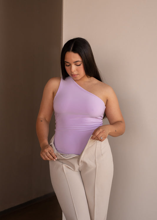 MEDIUM - Lilac One Shoulder Top