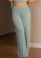 Mint Green Straight Leg Resort Pants