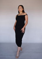 Black Twisted Tank Dress