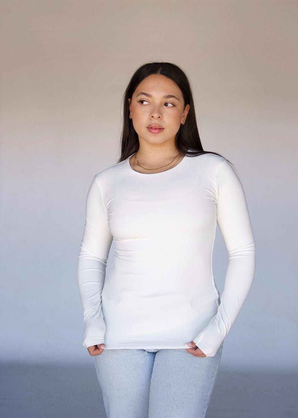 XL | Cream Essential Top