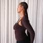 Chocolate Brown Shrug Top