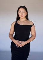 Black Twisted Tank Dress