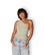 Mint Green One Shoulder Top
