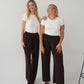 Chocolate Brown Straight Leg Resort Pants
